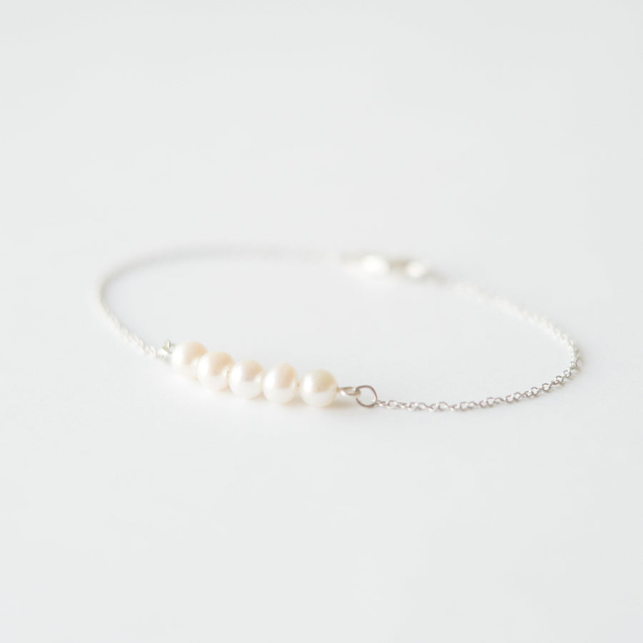 Freshwater Pearl Bracelet in Silver