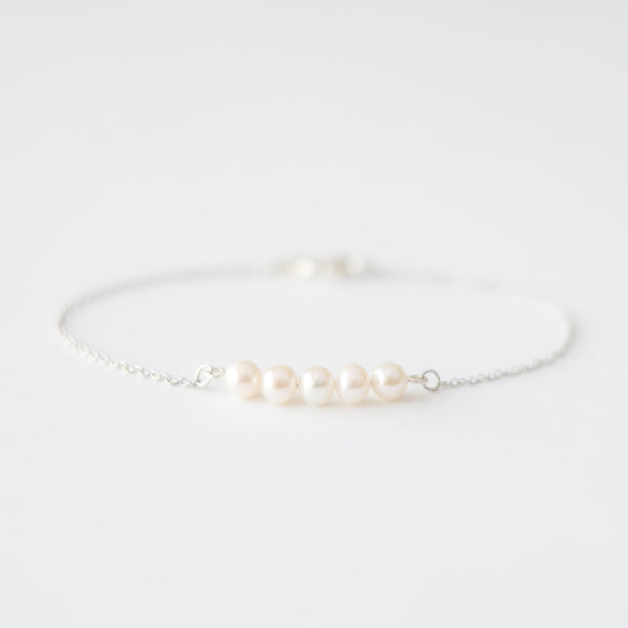 Freshwater Pearl Bracelet in Silver