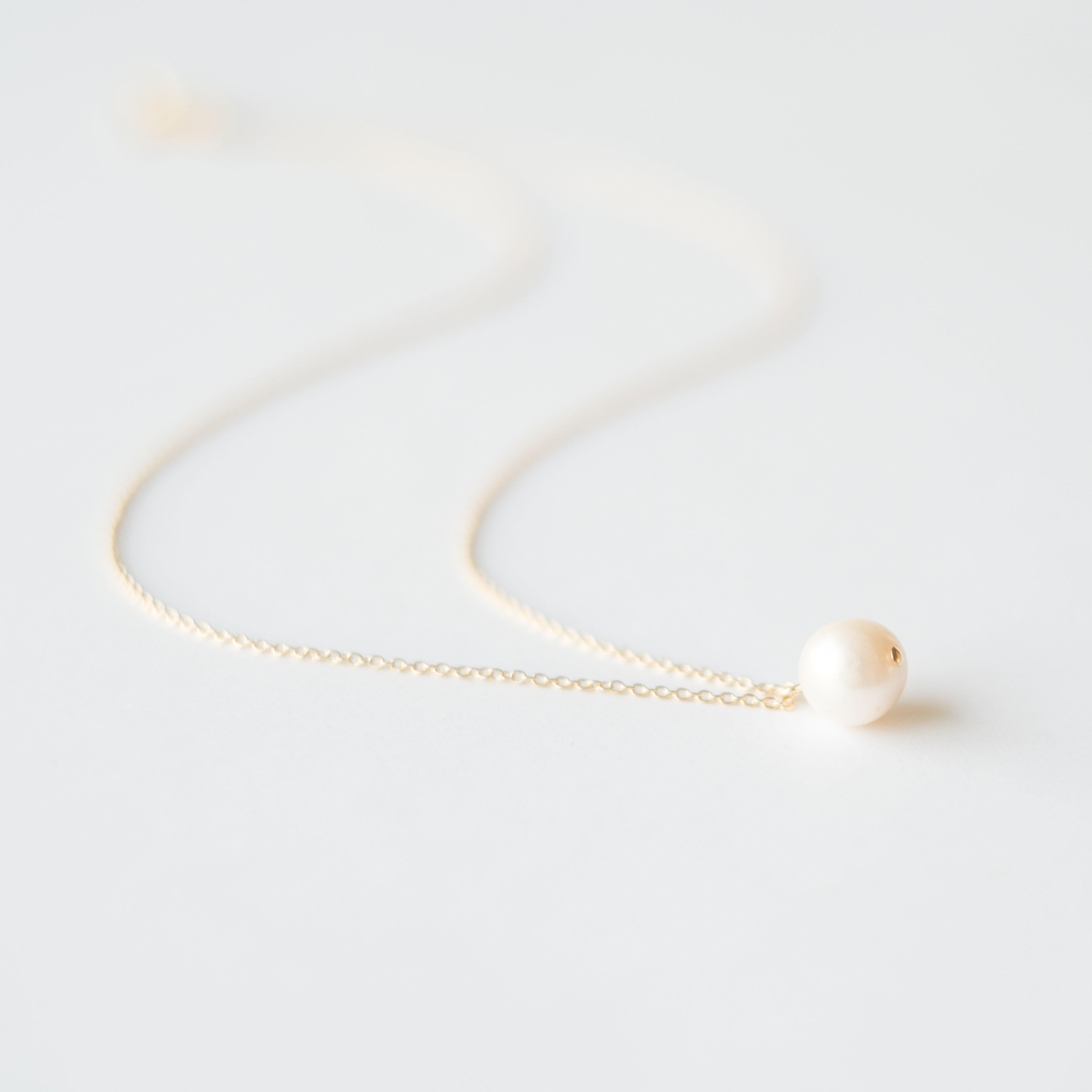 Freshwater Pearl Necklace in Gold