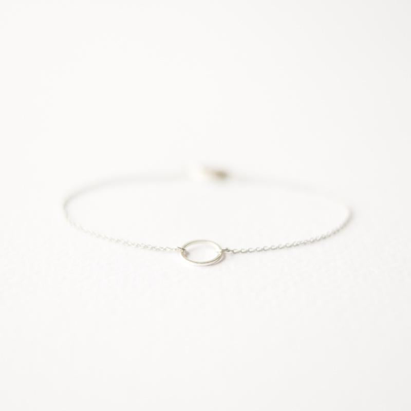 Geometric Silver Karma Bracelet