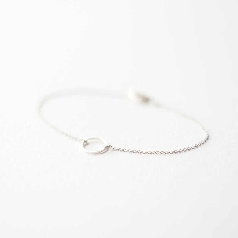 Geometric Silver Karma Bracelet