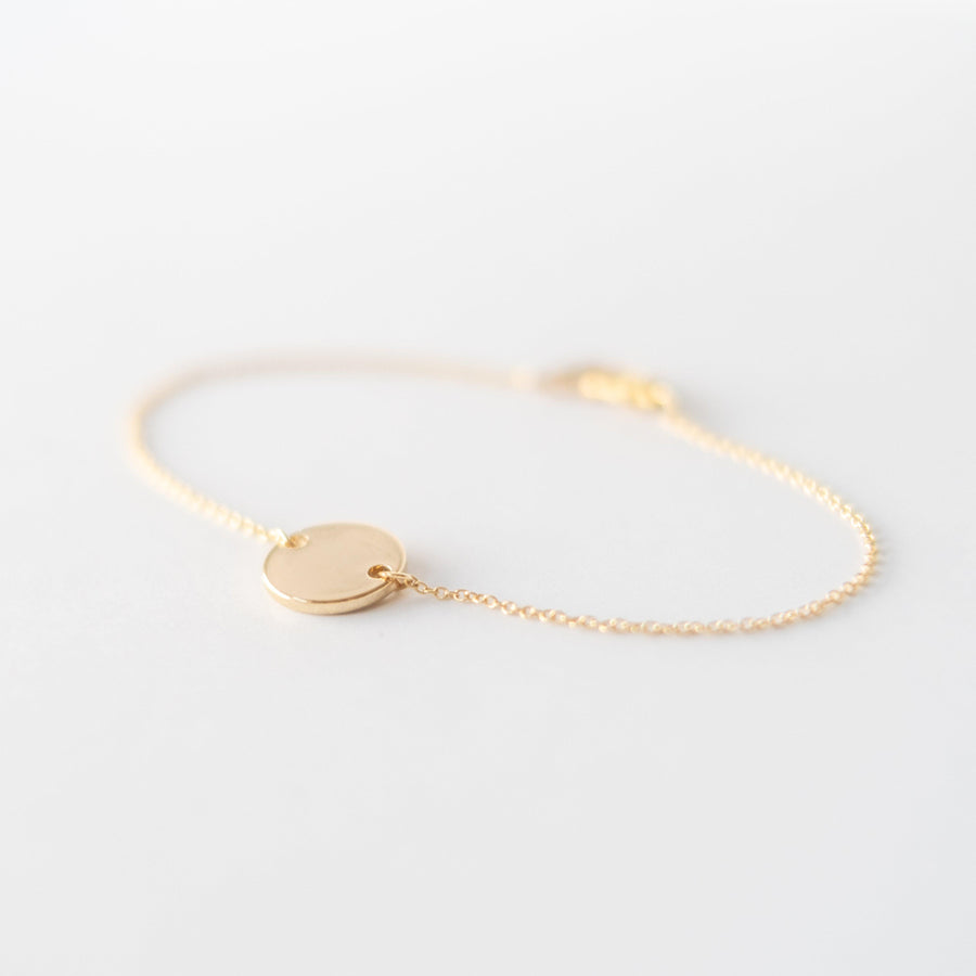 Gold Disc Bracelet