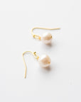 Gold Freshwater Pearl Earrings