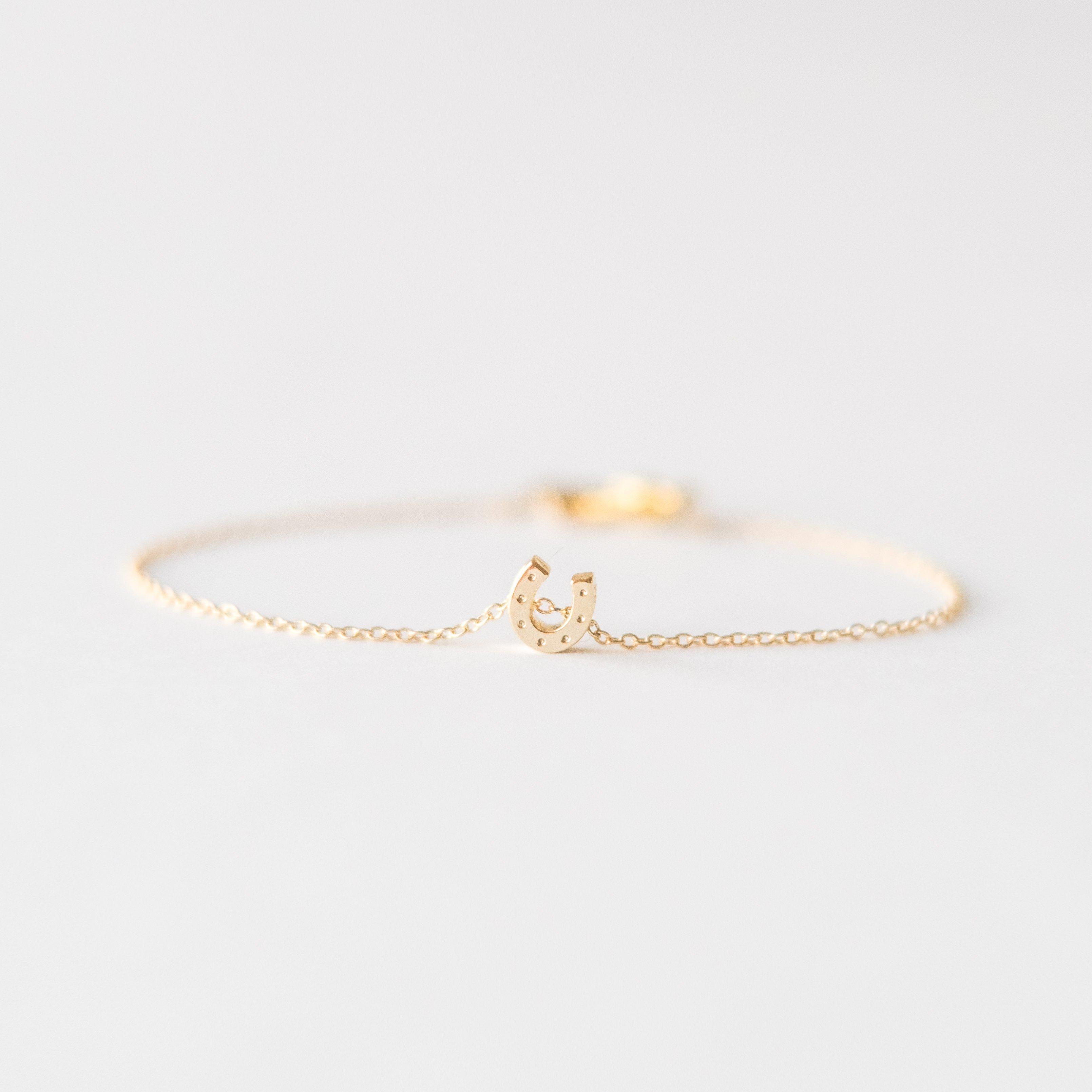 Gold Horseshoe Bracelet