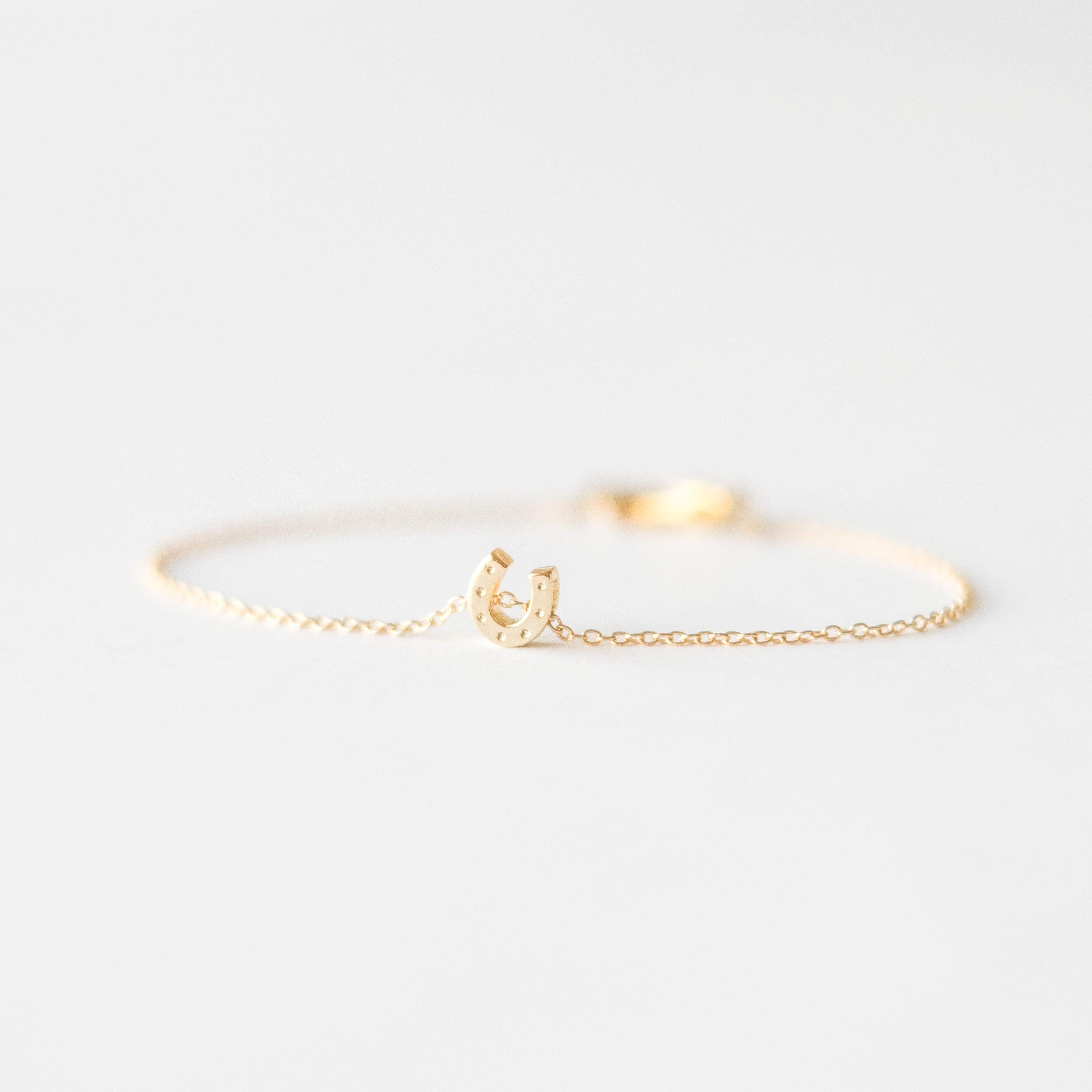 Gold Horseshoe Bracelet