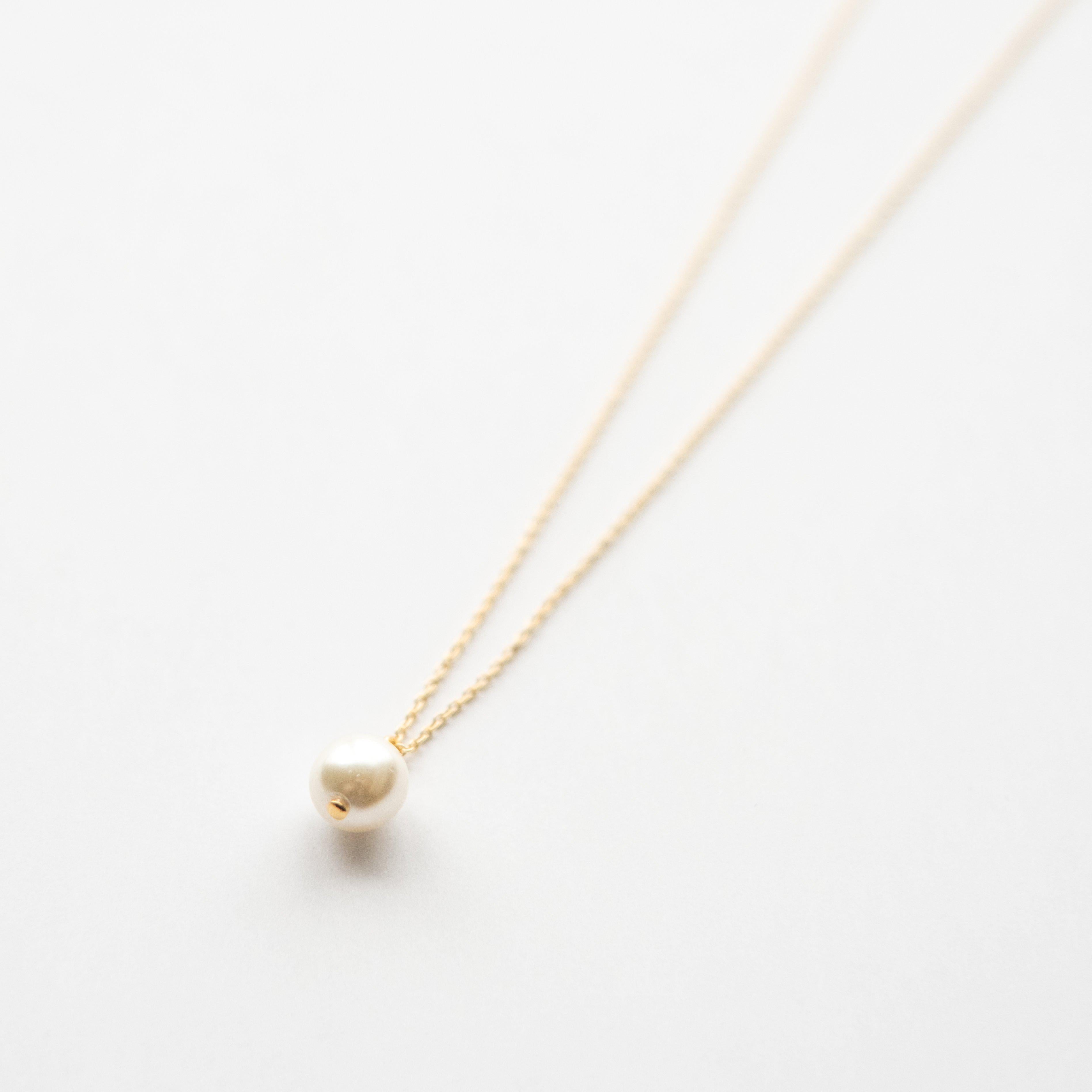 Gold Pearl Necklace