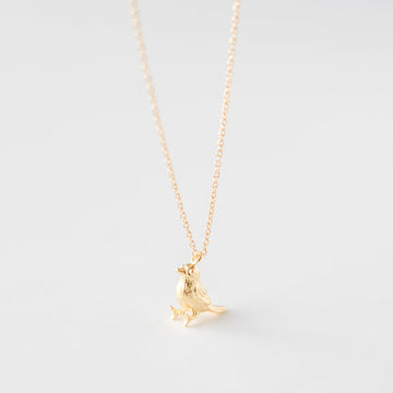 Gold Bird Necklace