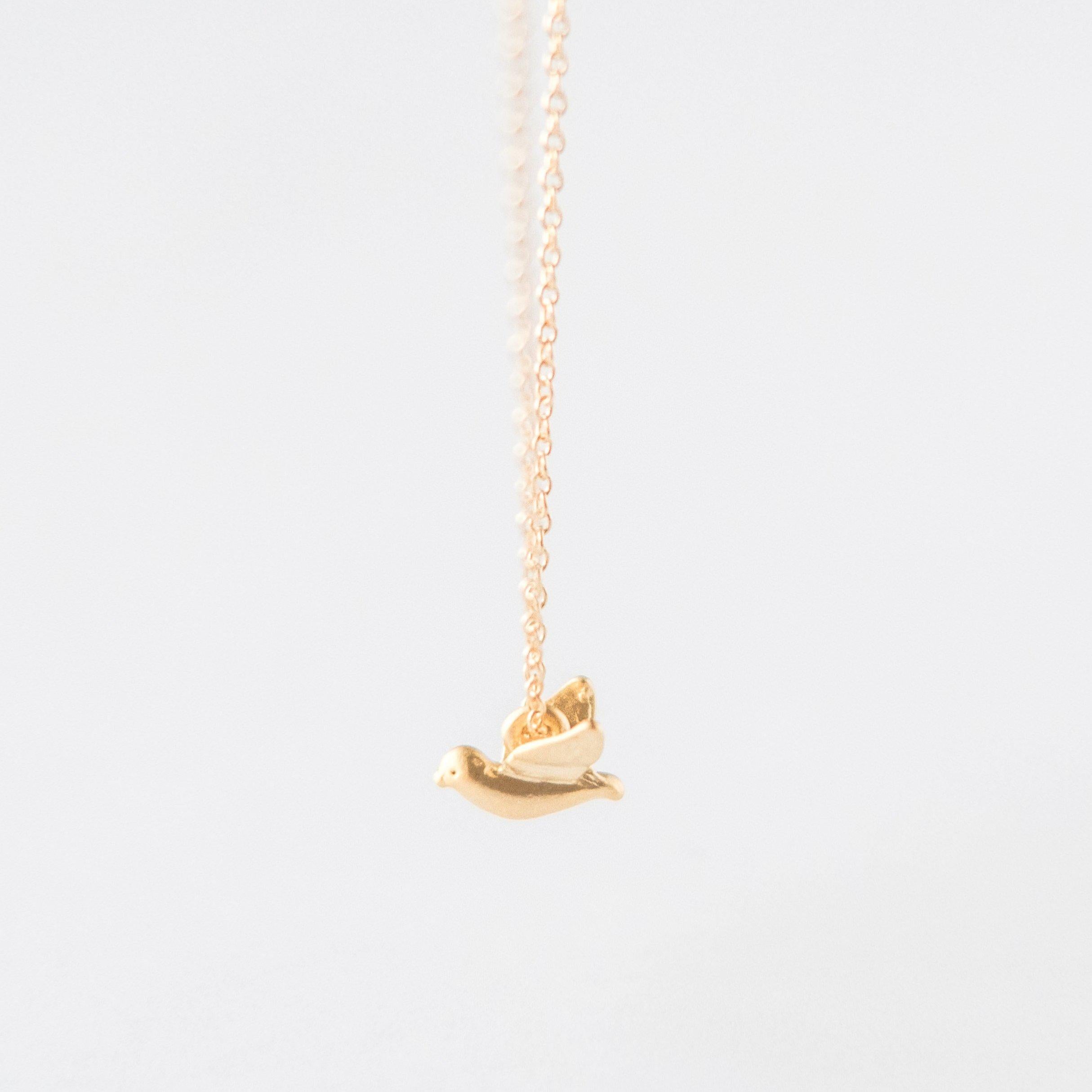 Gold Bird Necklace