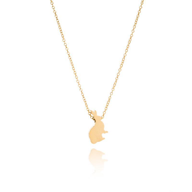 Gold Bunny Necklace