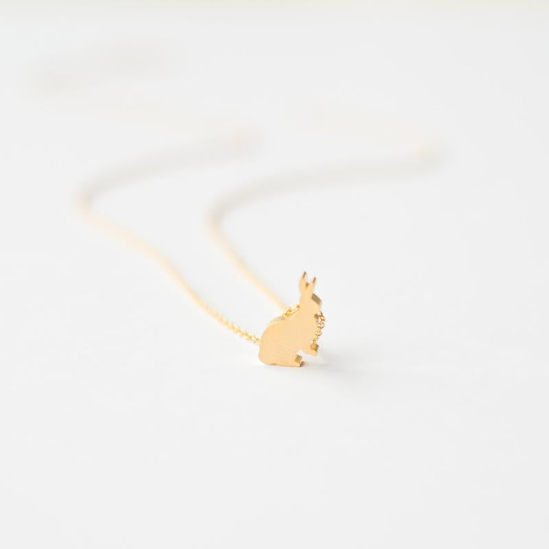 Gold Bunny Necklace