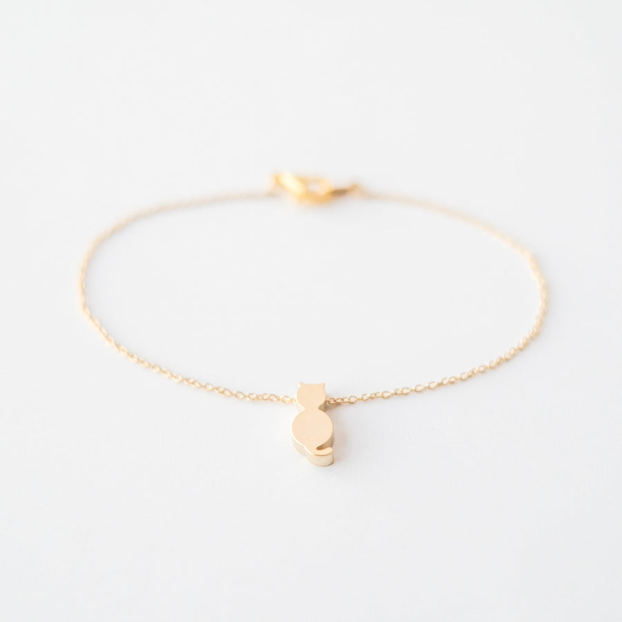 Gold Cat Bracelet