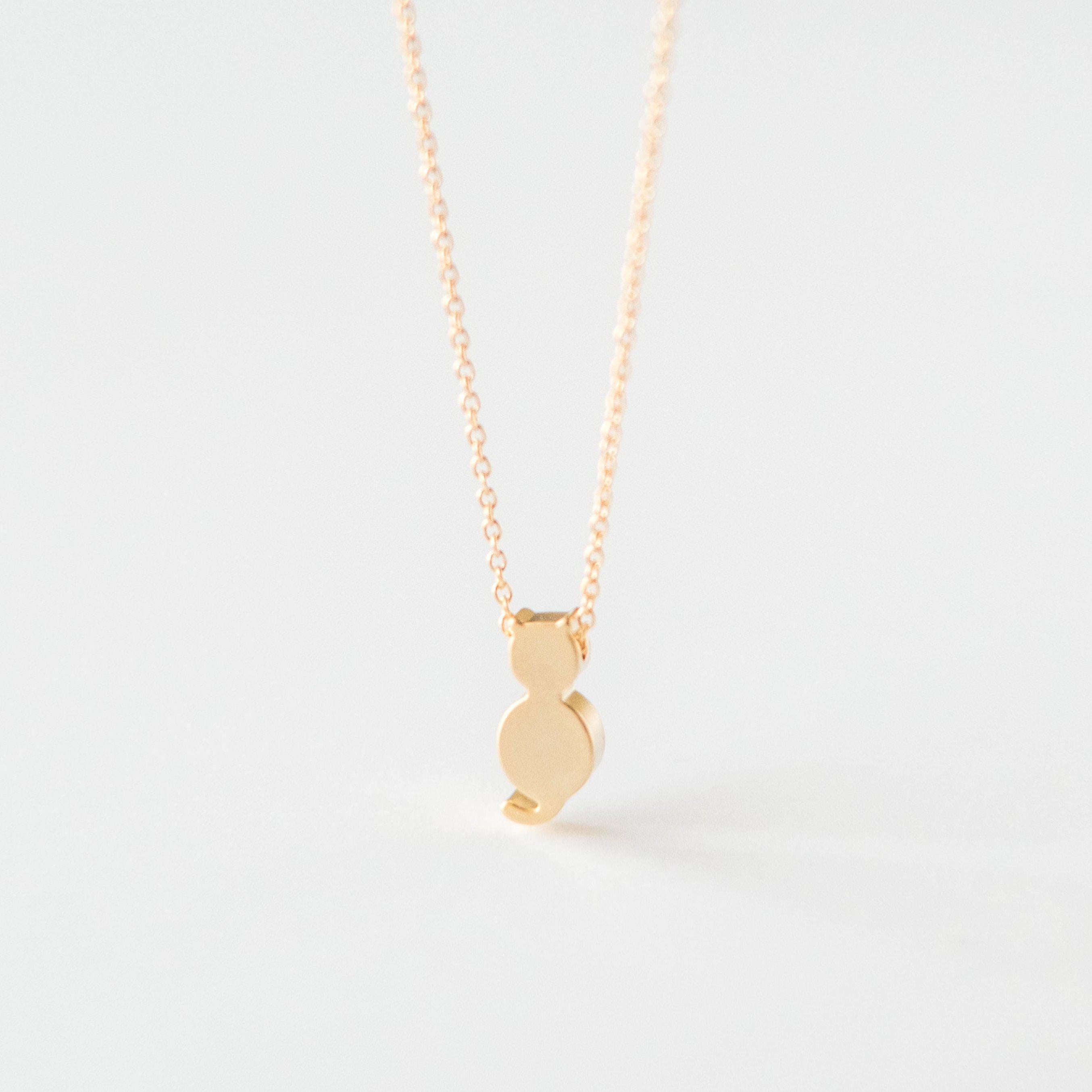 Gold Cat Necklace