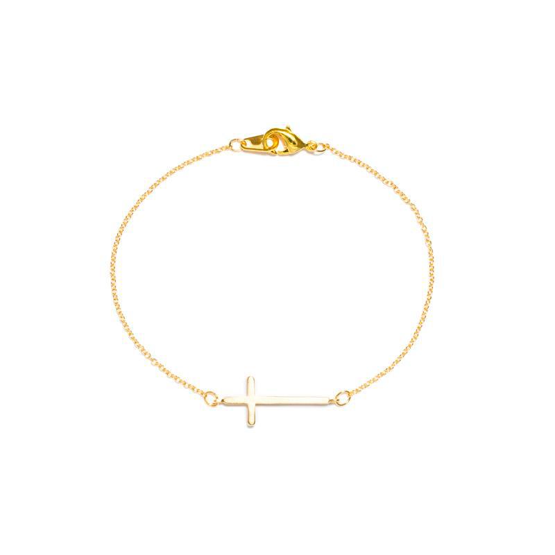 Gold Cross Bracelet