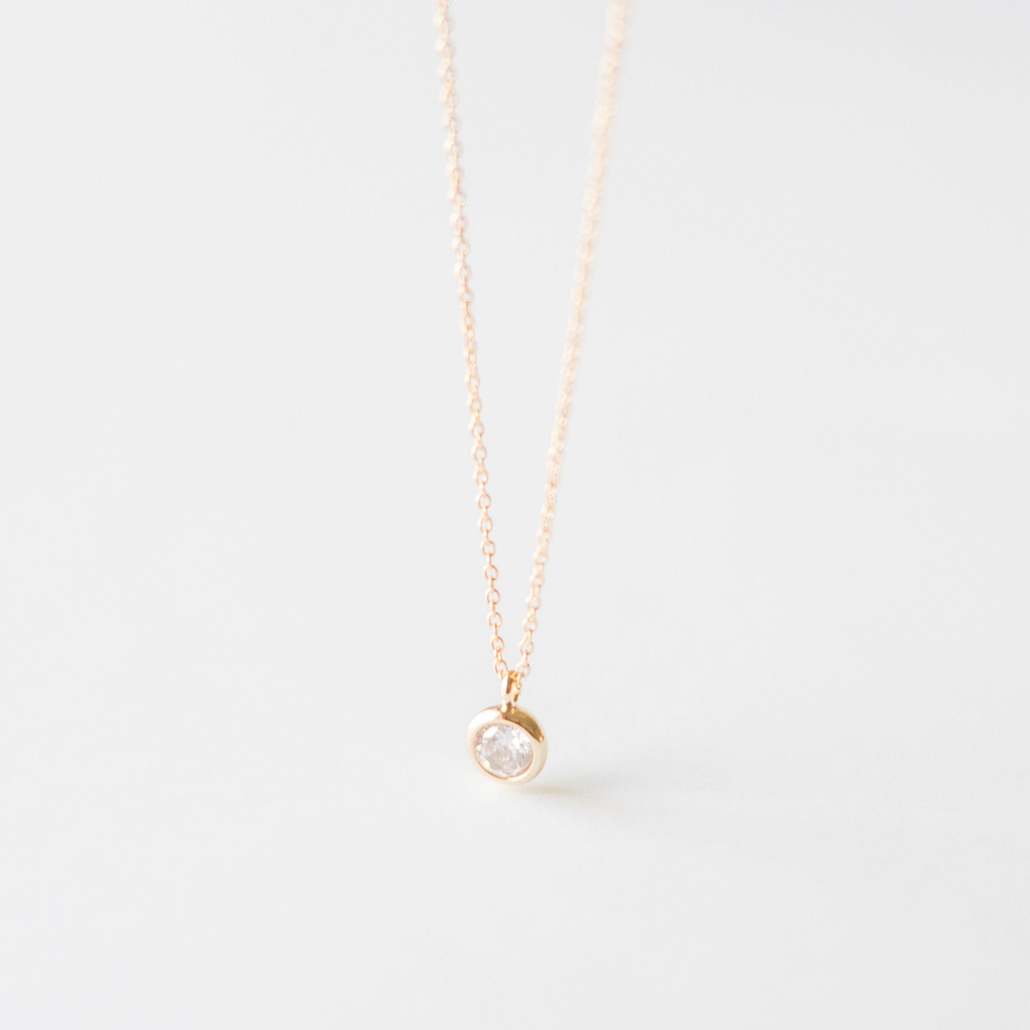 Gold Crystal Necklace