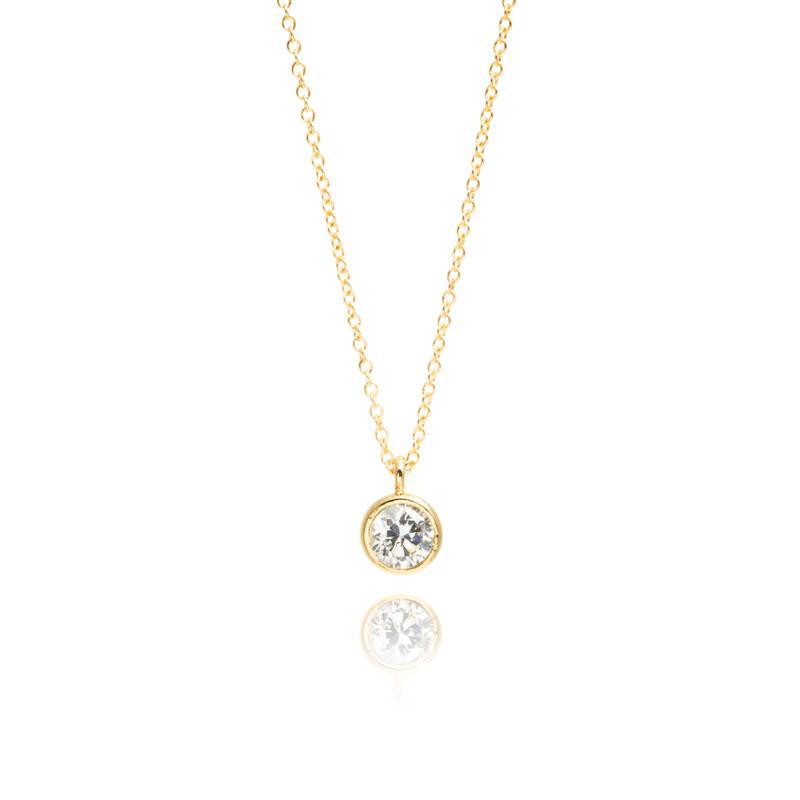 Gold Crystal Necklace