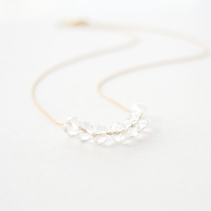 Gold Crystal Necklace