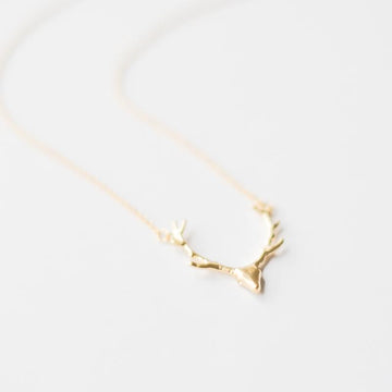 Gold Deer Necklace