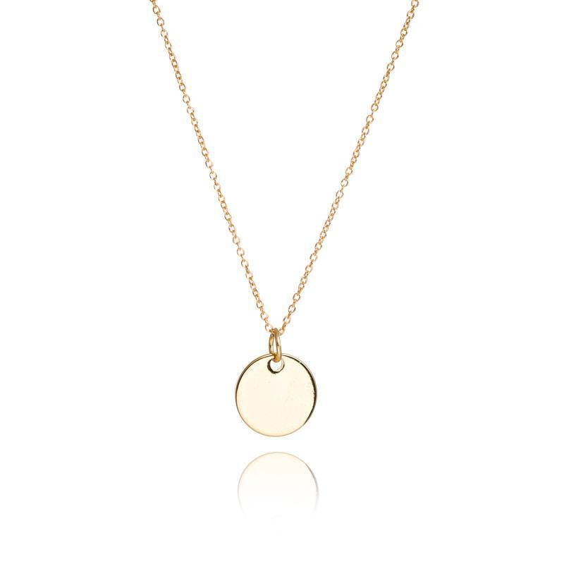 Gold Disc Necklace