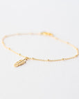 Gold Feather Bracelet