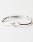 Gold Karma Cord Bracelet