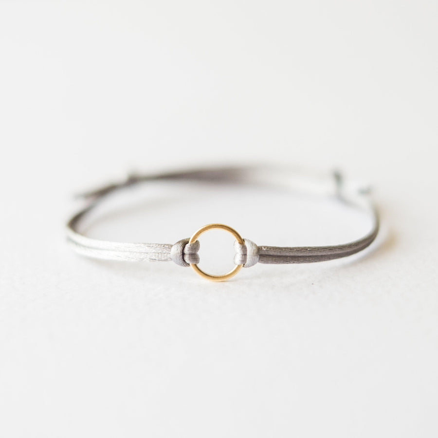 Gold Karma Cord Bracelet