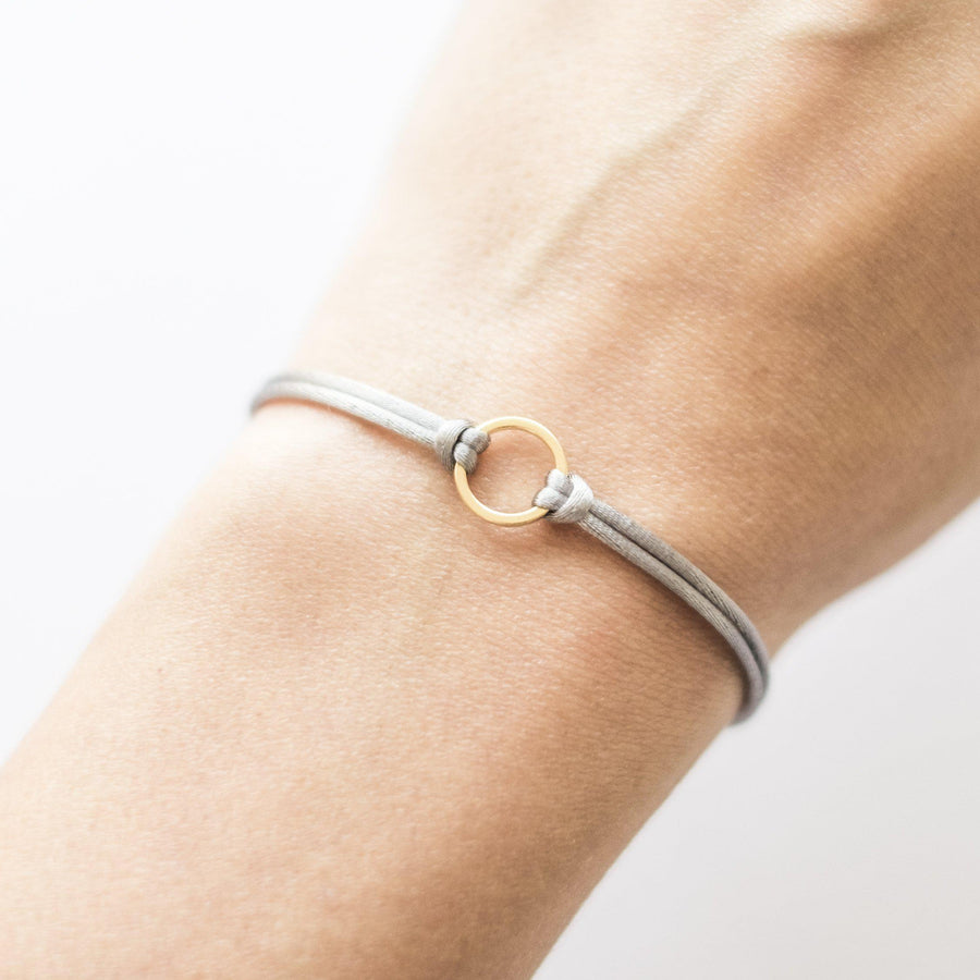 Gold Karma Cord Bracelet