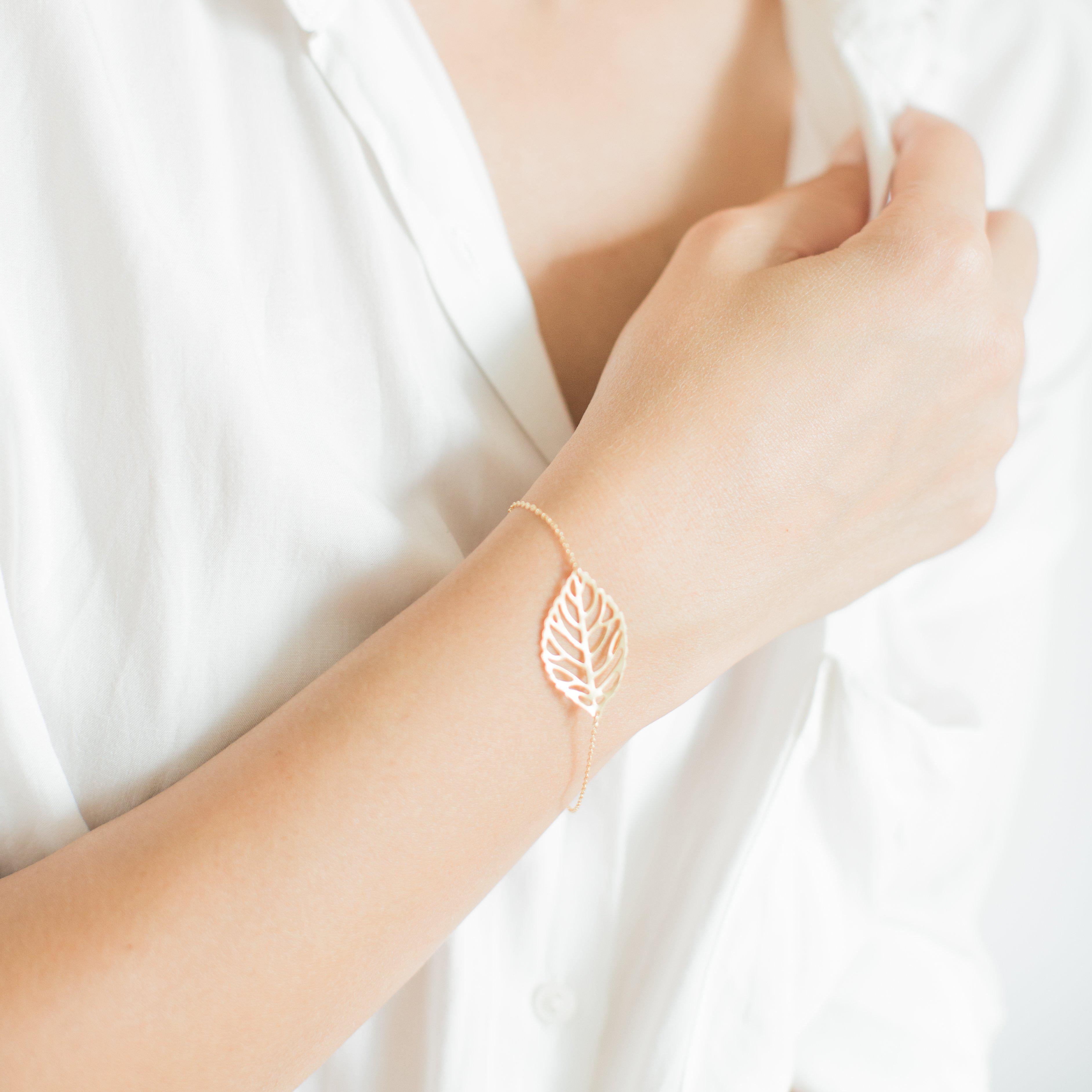 Gold Leaf Bracelet