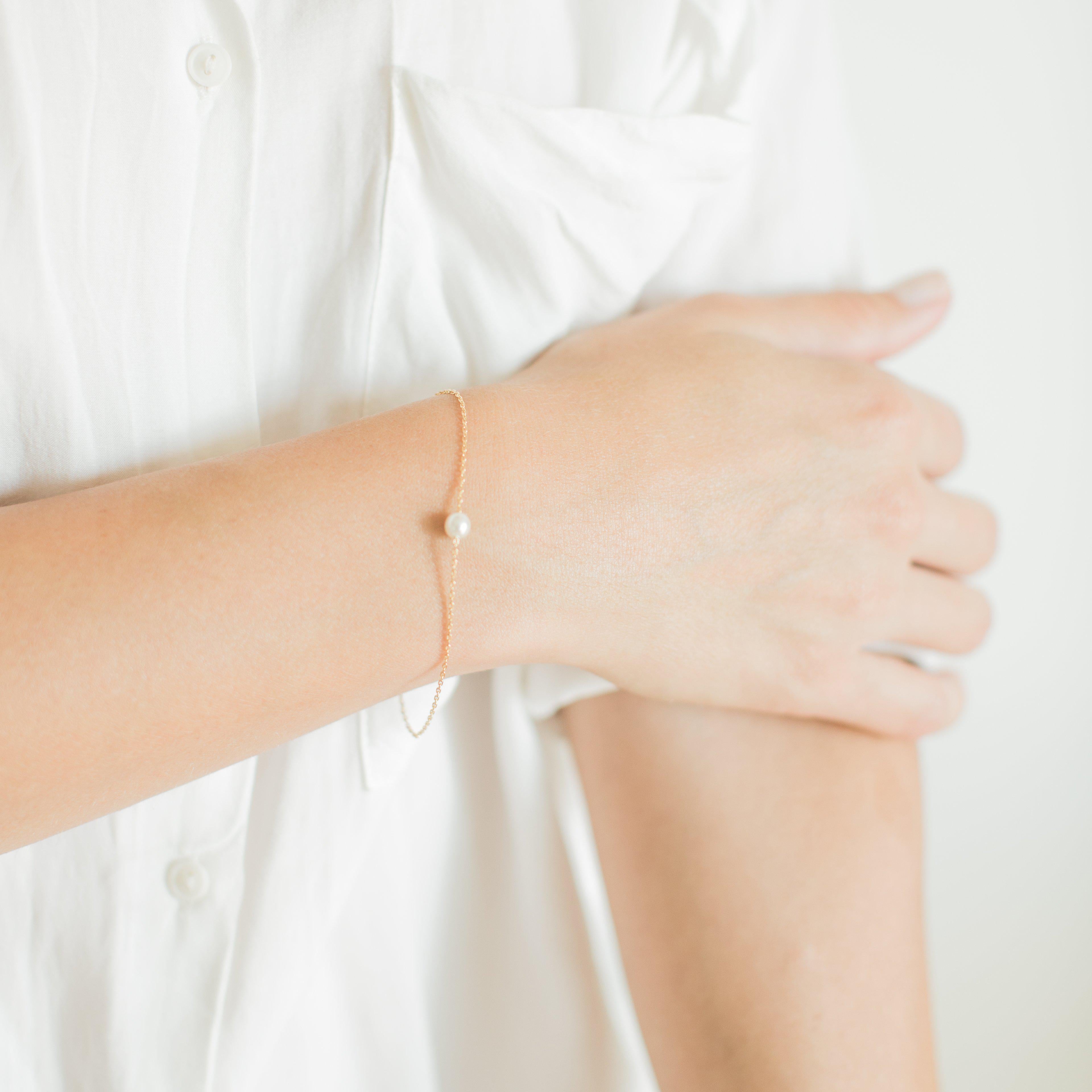 Gold Pearl Bracelet