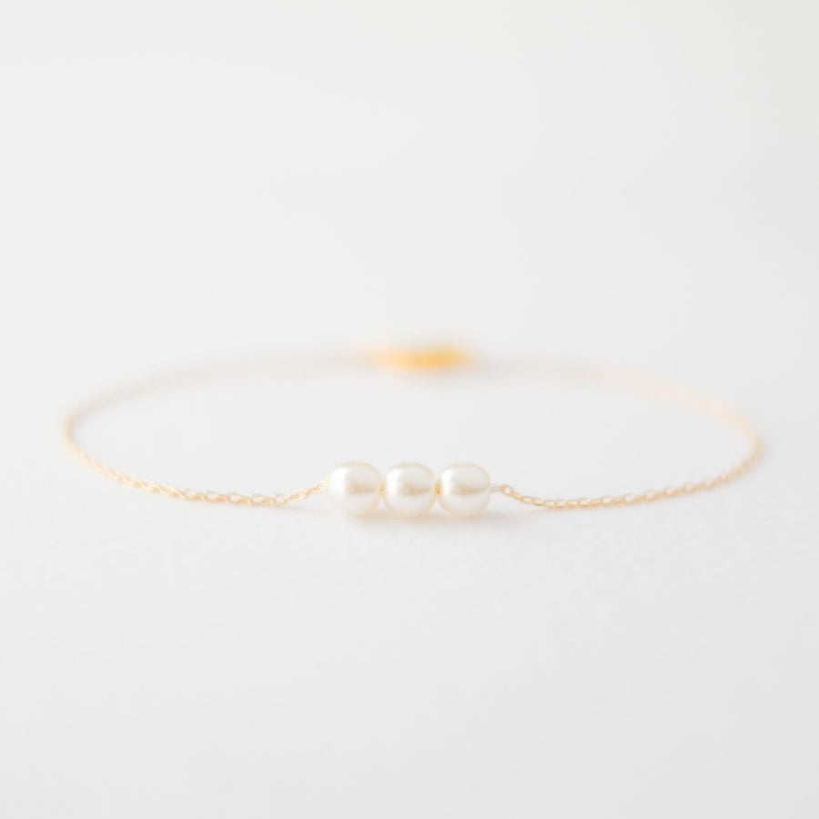 Gold Pearl Bracelet