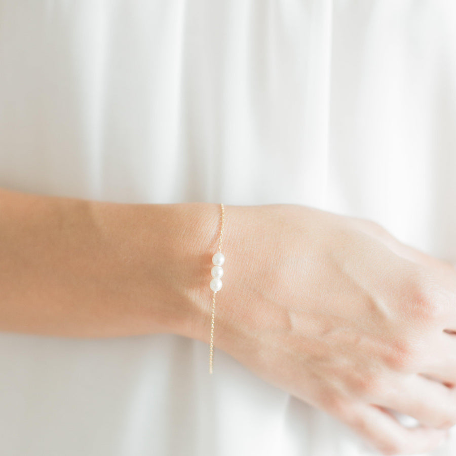 Gold Pearl Bracelet