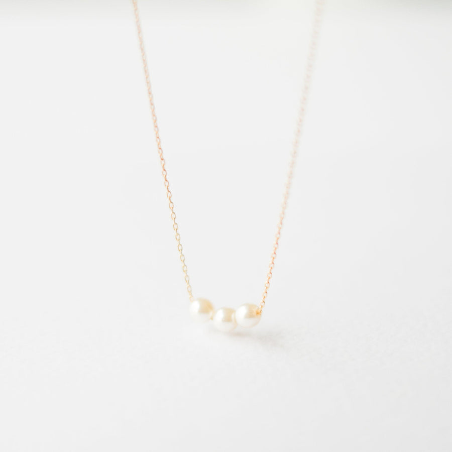 Gold Pearl Choker Necklace