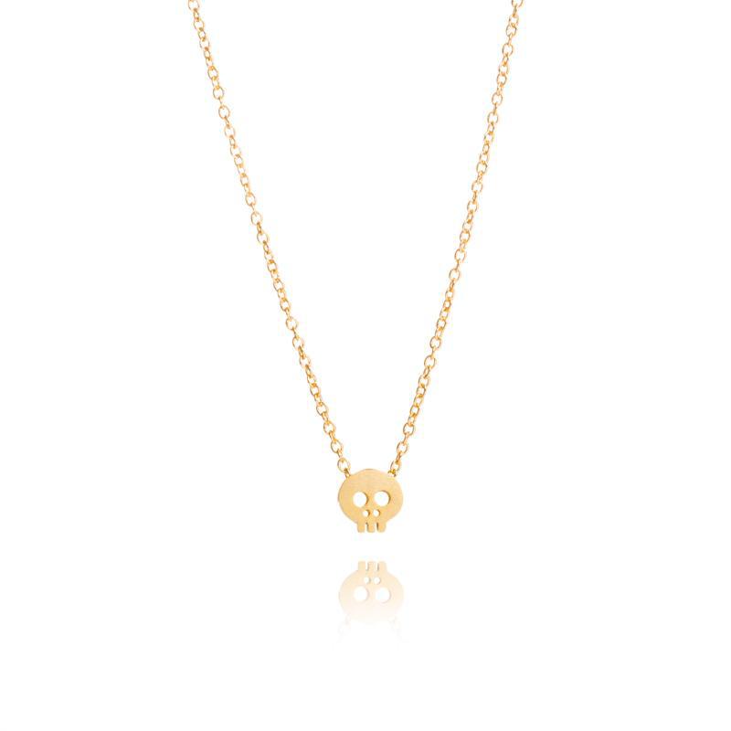 Gold Skull Necklace