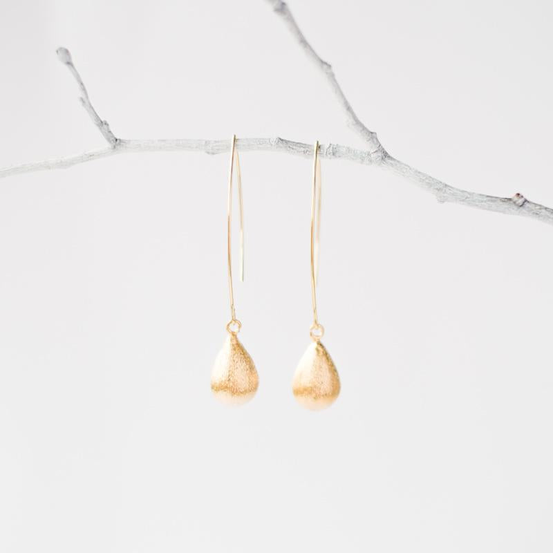 Gold Teardrop Earrings