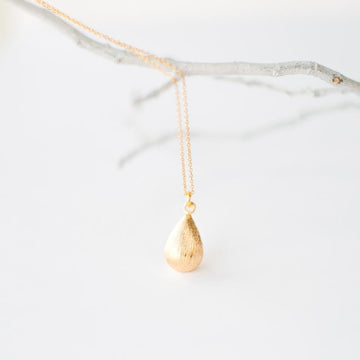 Gold Teardrop Necklace
