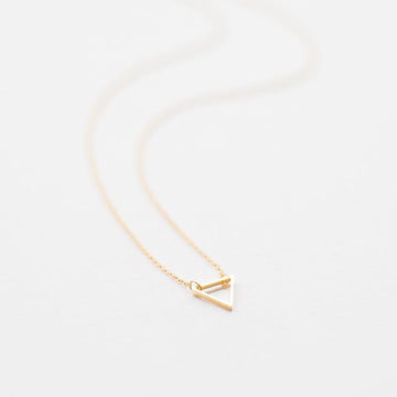 Gold Triangle Necklace