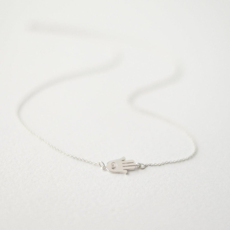 Hamsa Hand Evil Eye Necklace