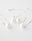 Pearl Jewelry Set in Silver