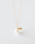 Pearl and Leaf Necklace