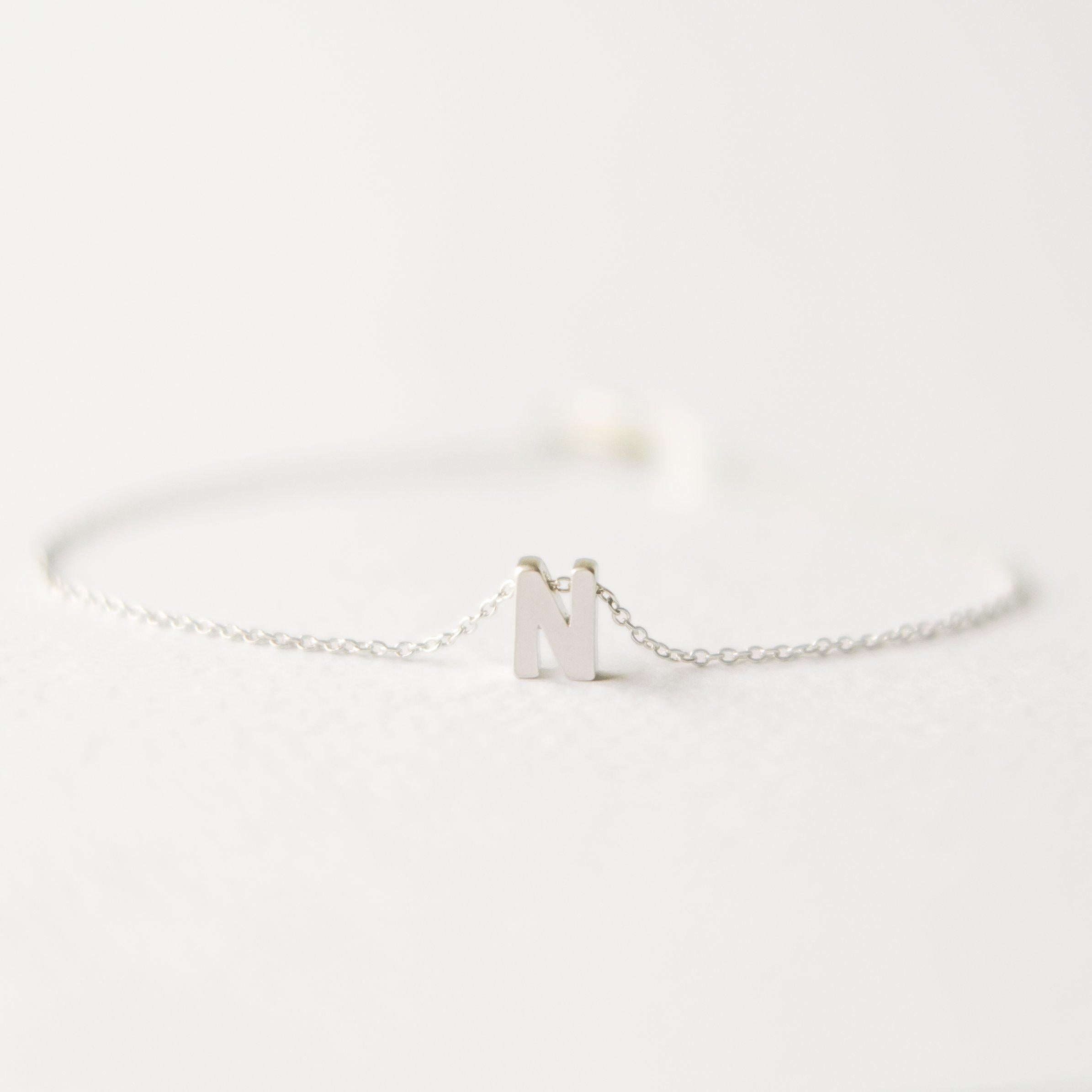 Personalised letter bracelet