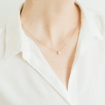 Personalised letter necklace