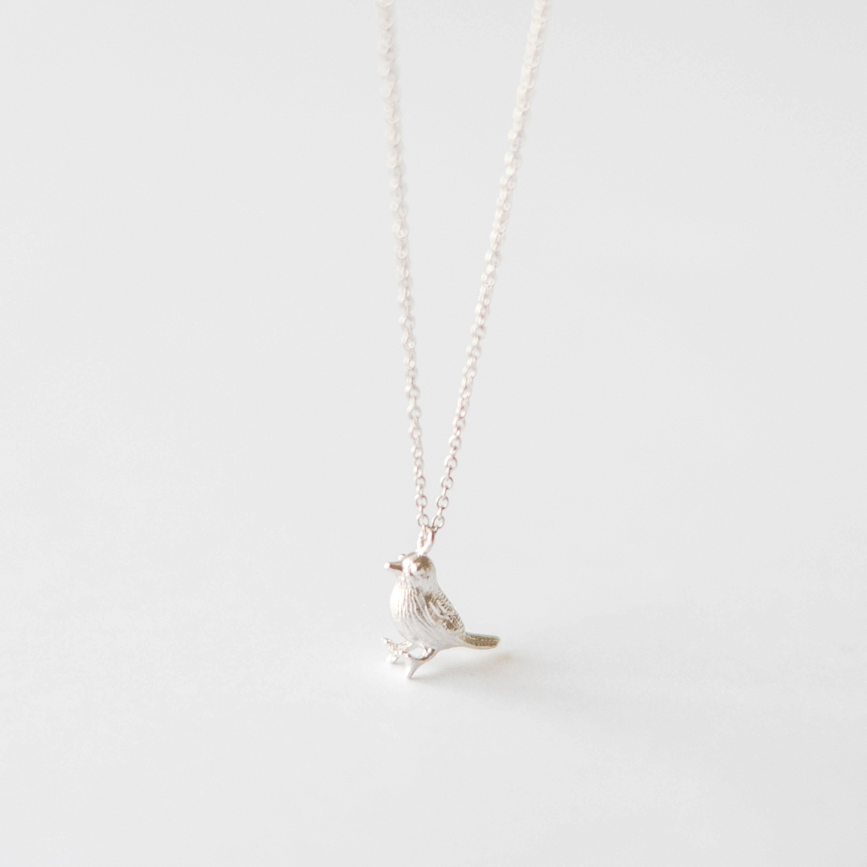 Silver Bird Necklace