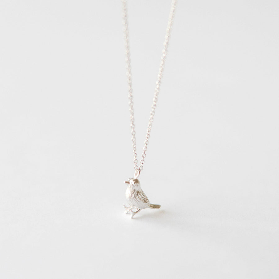 Silver Bird Necklace