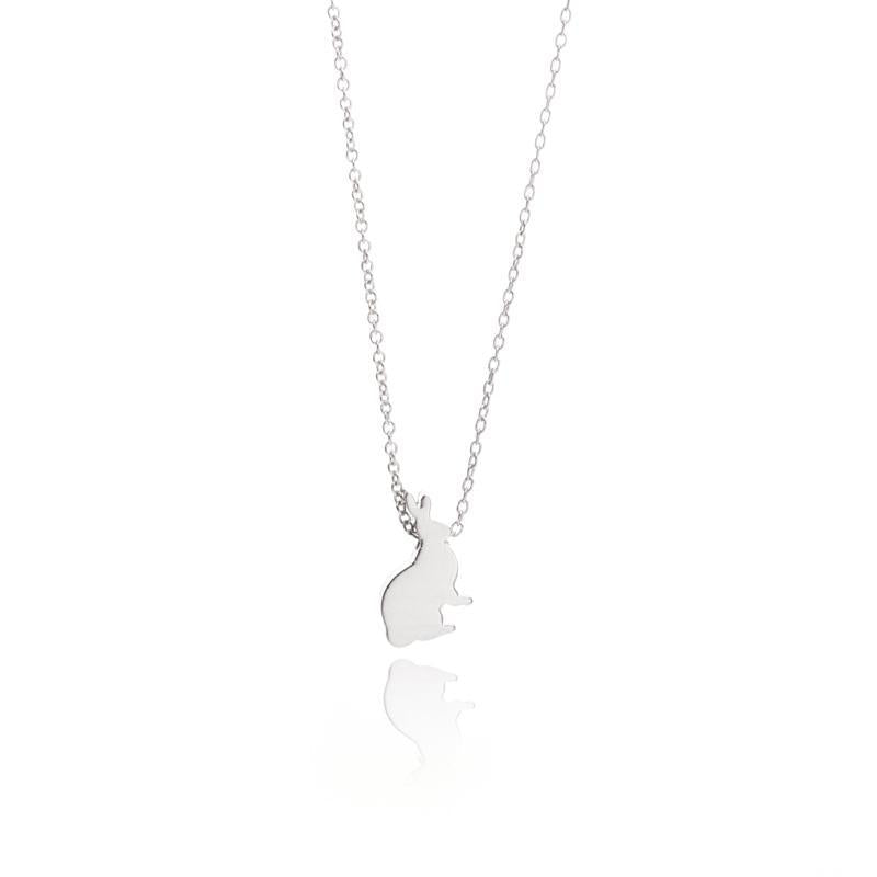 Silver Bunny Necklace