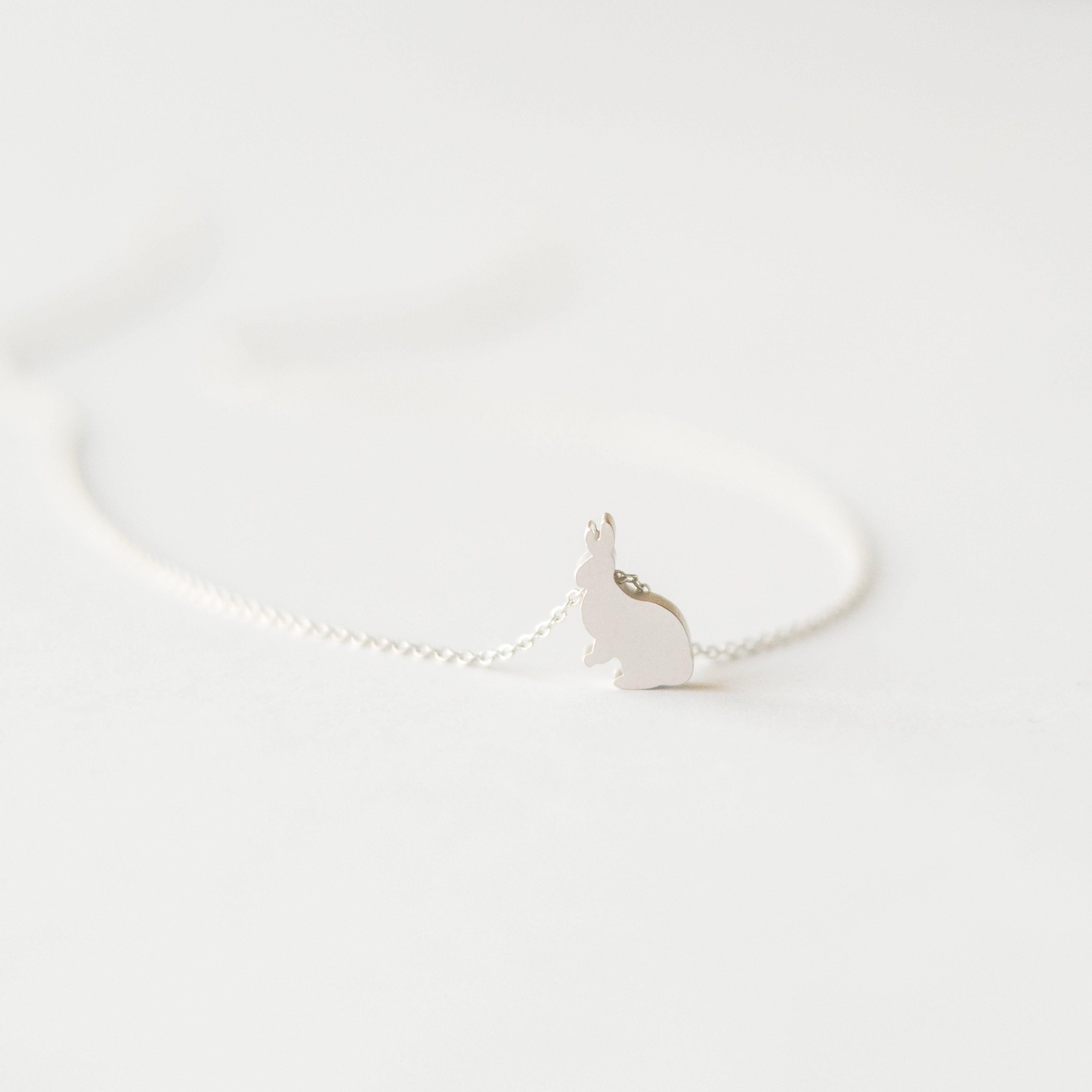 Silver Bunny Necklace