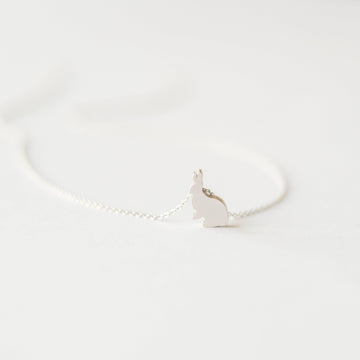 Silver Bunny Necklace