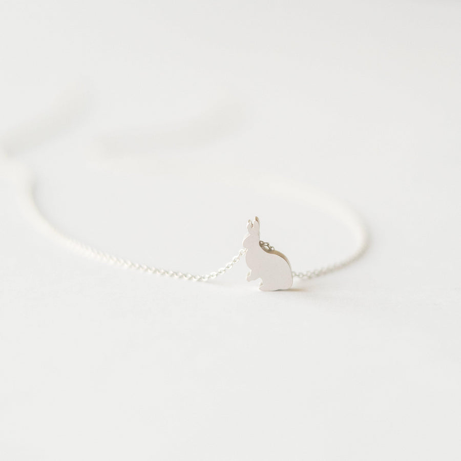 Silver Bunny Necklace