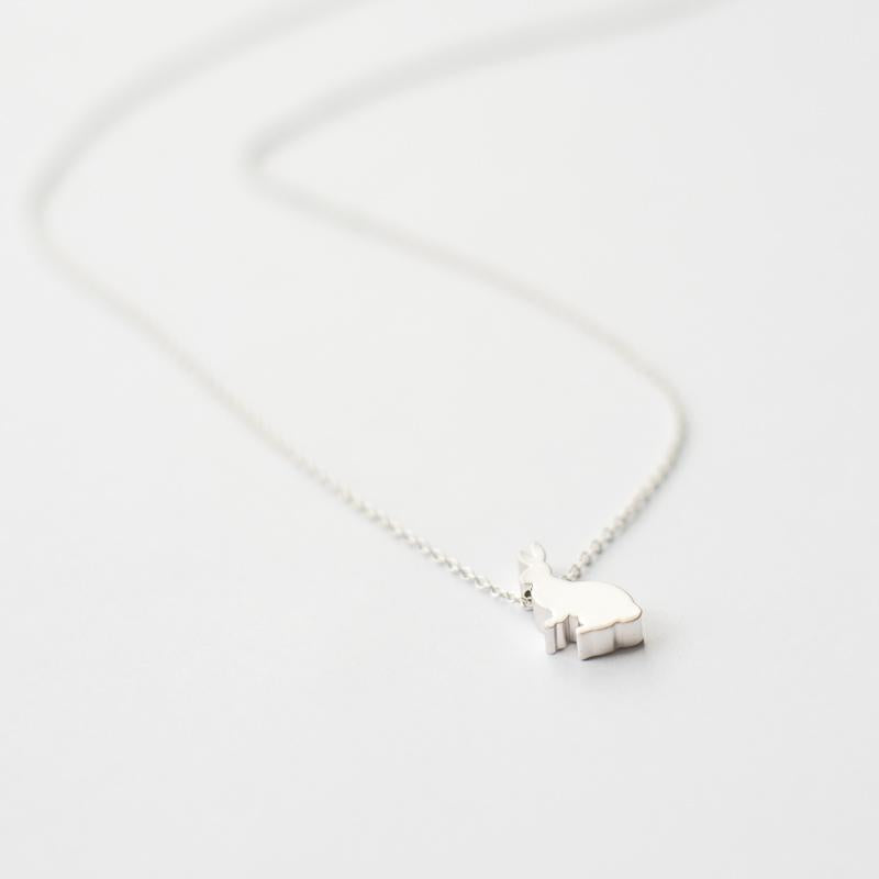Silver Bunny Necklace
