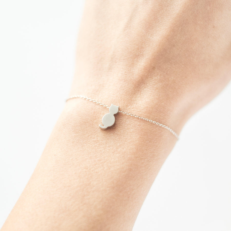 Silver Cat Bracelet