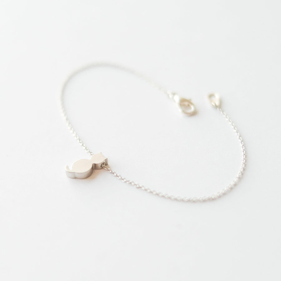 Silver Cat Bracelet