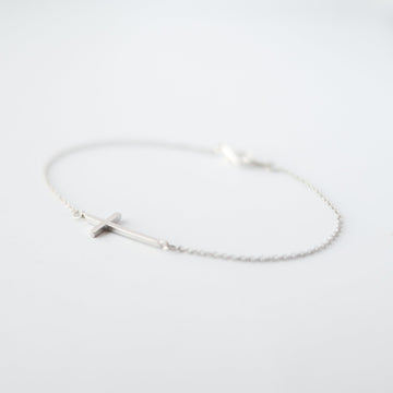 Silver Cross Bracelet